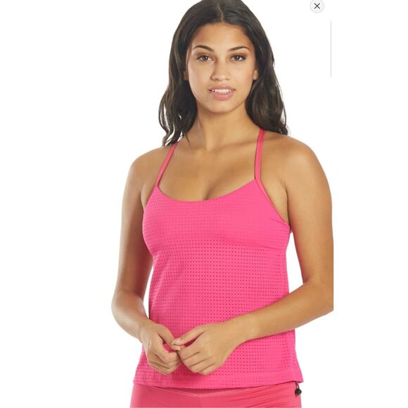 NWT-Nike Swim Essentials Women's Layered Tankini- size Medium Pink Prime - Picture 3 of 14